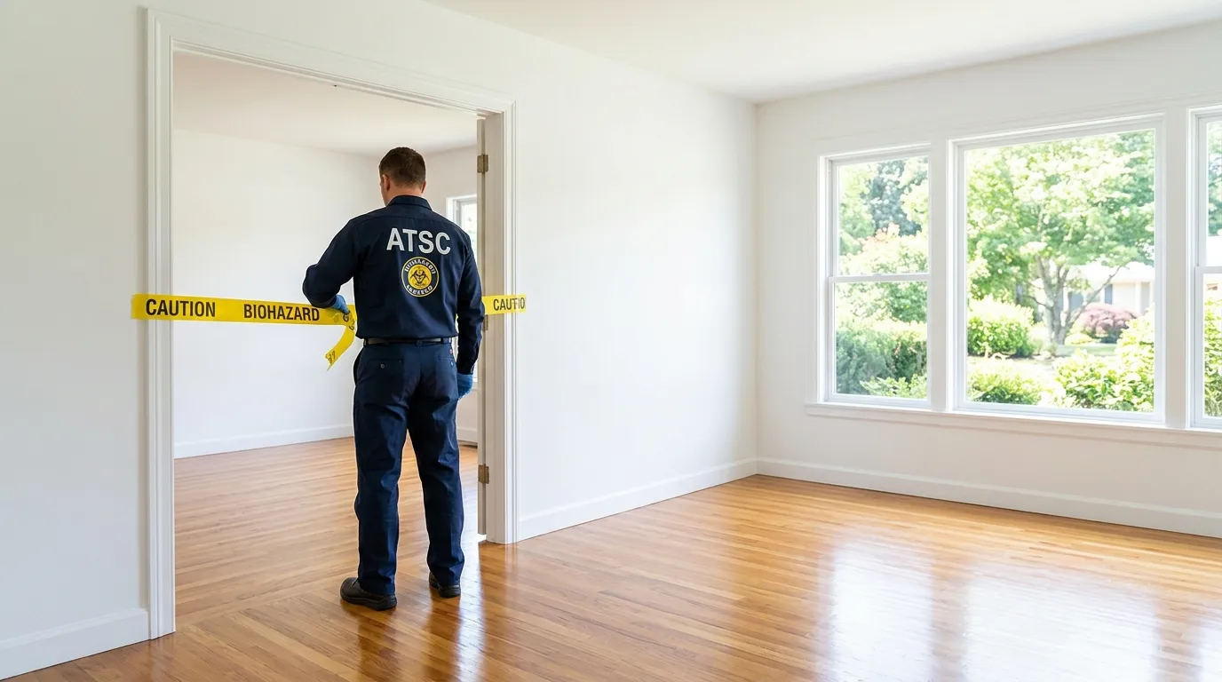 Certified biohazard cleanup crew performing Crime Scene Cleanup in Albany Park
