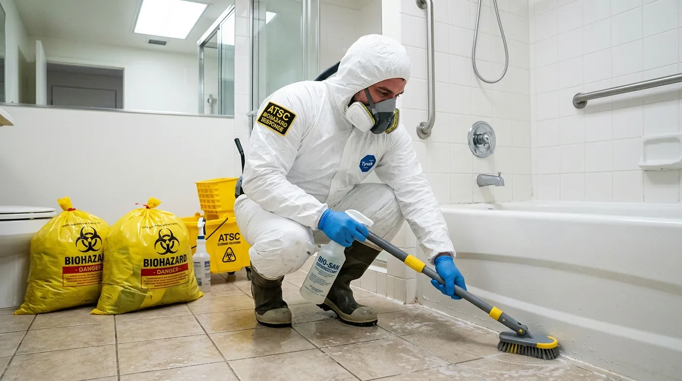Decontamination equipment deployed for Blood Cleanup in Albany Park